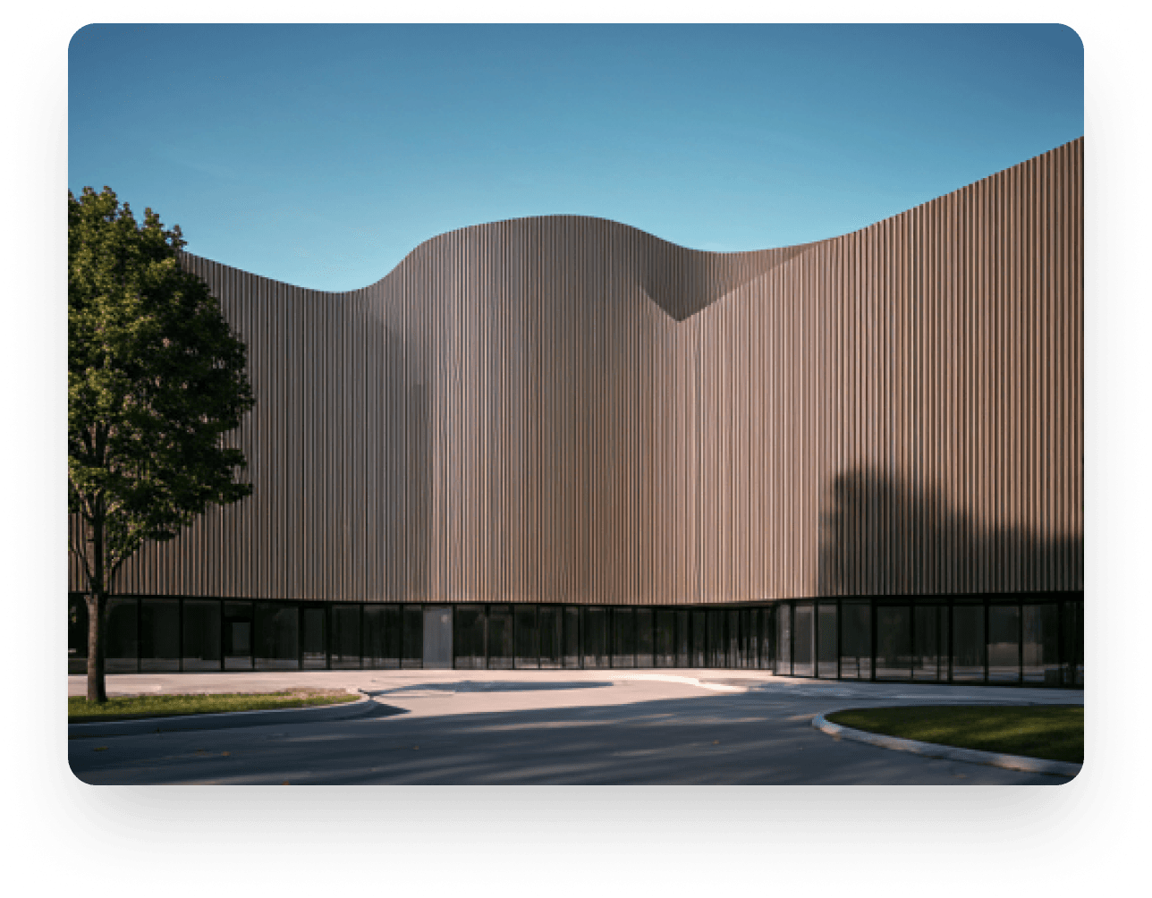 Modern office building representing Padmas Technologies' professional foundation